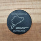 Racetrack  leisteen onderzetter